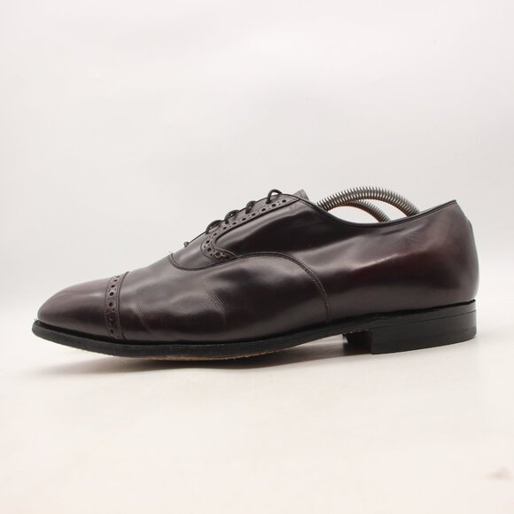 Johnston Murphy Heritage Burgundy Leather Men\'s Size 10.5 EEE Oxfords Made USA main image 5